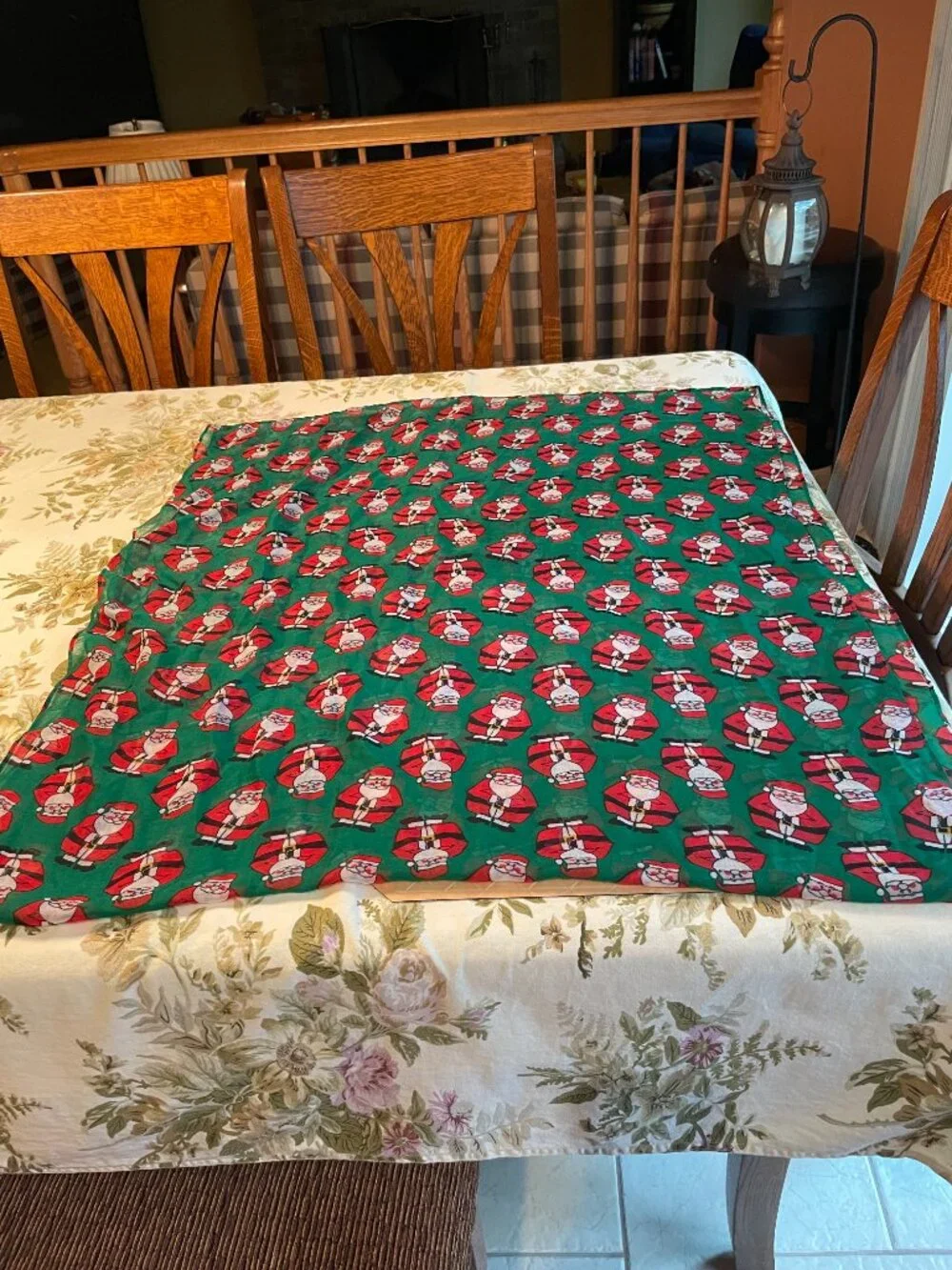 David and Young Santa Christmas Infinity Scarf New without tags